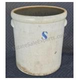 Antique stoneware eight gallon crock.