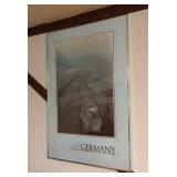 Framed Germany Litho 36x24