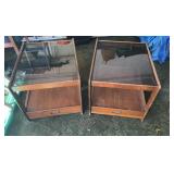 Matching Pair of MCM Side Tables 22x27.5x20