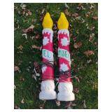 Pair of Noel Candlestick Blow Molds