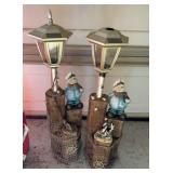 Garden Solar Lights as is 30 inches tall