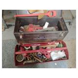 Metal Tool Box with Contents