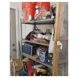 Garage Shelving Area Contents