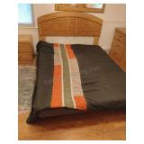 Queen Size Headboard, Frame and Box Spring