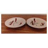 American Heritage Ceramic Ashtrays- one has