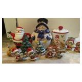 Group of Christmas ceramics
