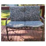 Outdoor Metal Loveseat 36x43
