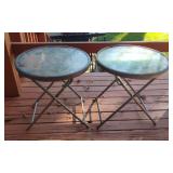 Pair of Outdoor Side Tables 19x18