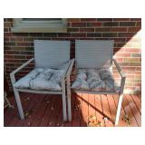 Pair of Outdoor Chairs 34x23