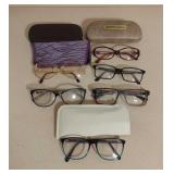 Assorted Eye Glasses and Cases