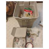 Tote of Christmas Decor