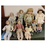 Collection of Porcelain Dolls
