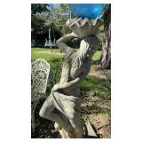 Cement Garden Statue 58 inches tall