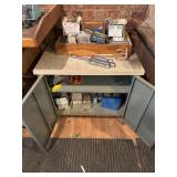 21x30x27 Inch Metal Storage Cabinet & Contents