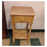 Wood Side Table 28x15x13
