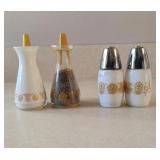 Corelle Butterfly Gold Salt and Pepper Shakers