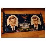 Vintage Kennedy Rug/Tapestry 19x36