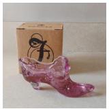 Vintage Fenton Glass Shoe