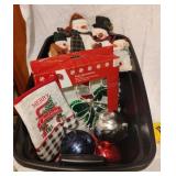 Small Tote of Christmas Decor