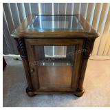 Lighted Glass Display Side Table