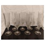 Crystal Champagne Flutes Set of 8