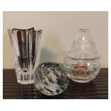Orrefors Crystal Vase and More