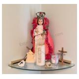 Religious Figurine & Devotional Set
