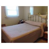Full Size Bed - Brass Headboard