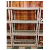 4 Shelf Plastic Shelving Unit 56x3ftx18