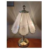 Brass and Glass Touch Lamp