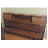 MCM Full/Double Walnut Headboard and Footboard