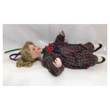 12" Poseable porcelain class collector dolls,