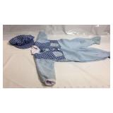 Blue out fit 18, purple dress 28", flower dress