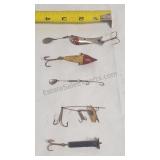 Set Of 5 Vintage Fishing Lures