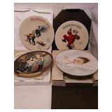Lodge of 4:  Norman Rockwell plates