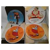 Lot of 4:   Norman Rockwell plates