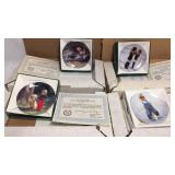 Lot of four- 3 inch miniature collector plates by
