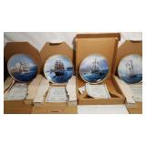 In original boxes Tom Freeman Collectible Plates,