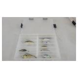 9 deep crank baits in case