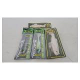 2 Dunkle and 2 Megabass lures