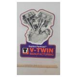 V twin sign