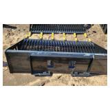 Wolverine 84" quick attach rock bucket with teeth