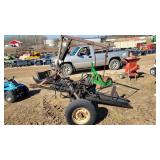 shop built hydraulic wood splitter