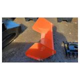 KC mini skidsteer snow pusher