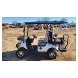 SDLGC80 electric golf cart WHITE
