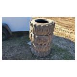 (4) 12x16.5 skid loader tires