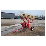 Ag Max rake caddy 8 wheel hayrake