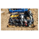 Quick attach post auger w 3 bits black
