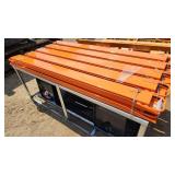 76" pallet forks extensions orange