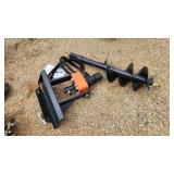 Wolverine mini skidsteer post auger